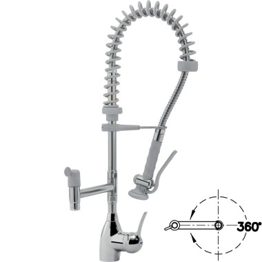 DIAMOND - Douchette acier inox - robinet et groupe mitigeur