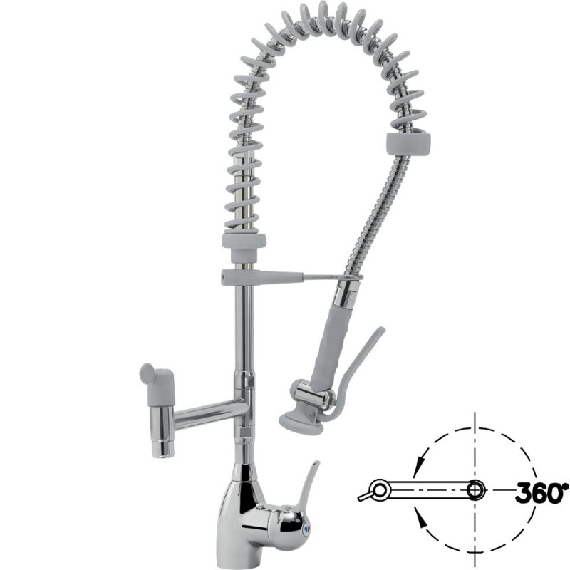DIAMOND - Douchette acier inox - robinet et groupe mitigeur