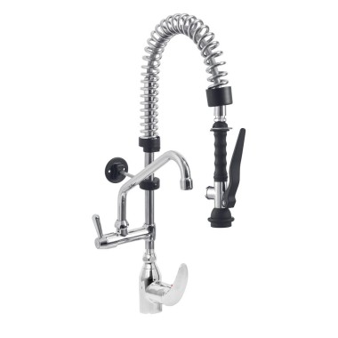 DIAMOND - Douchette inox et robinet avec groupe mitigeur