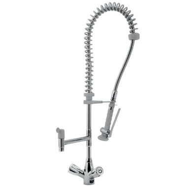 DIAMOND - Douchette inox+ robinet avec groupe mélangeur