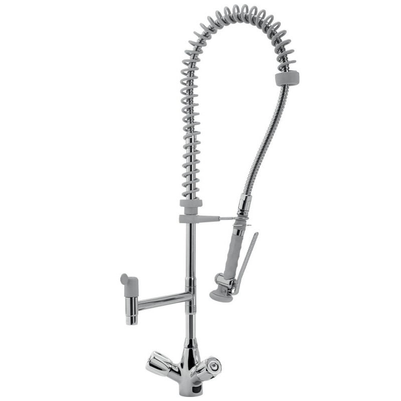 DIAMOND - Douchette inox+ robinet avec groupe mélangeur