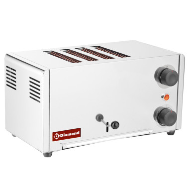 DIAMOND - Toaster grille-pain électrique 4 tranches -  inox