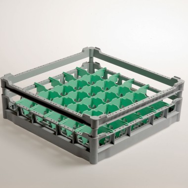 DIAMOND - Panier 36 verres Ø 73 mm-H130 mm polypropylène
