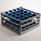 DIAMOND - Panier  25 verres Ø 90 mm incliné polypropène