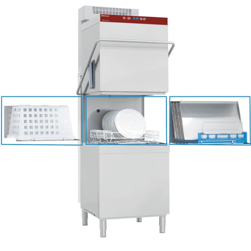 DIAMOND - Lave-vaisselle-batteries à capot + adoucisseur + récupérateur buée