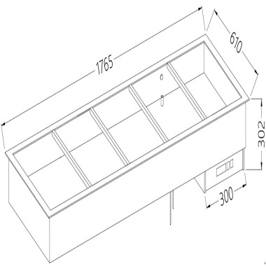 DIAMOND - Elément bain-marie 5x GN 1/1