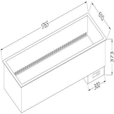 DIAMOND - Elément bain-marie 5x GN 1/1 à sec ventilé