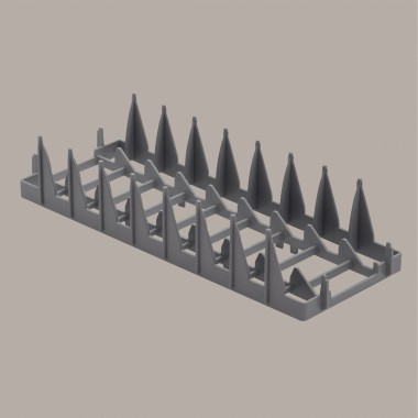 DIAMOND - Support 8 assiettes Ø240 mm - panier 400x400