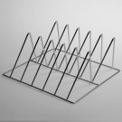 DIAMOND - Support inox 5 plats gastro - h65 mm