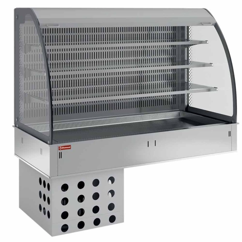 DIAMOND - Mural cuve et vitrine réfrigérée ventilée - 5xGN
