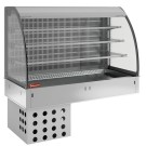 DIAMOND - Mural avec top et vitrine réfrigérés ventilés - 4x GN 1/1