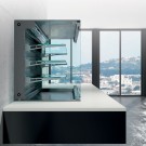 DIAMOND - Mural avec cuve et vitrine réfrigérées - 4x GN 1/1