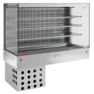DIAMOND - Mural avec top et vitrine réfrigérés ventilés - 4x GN 1/1
