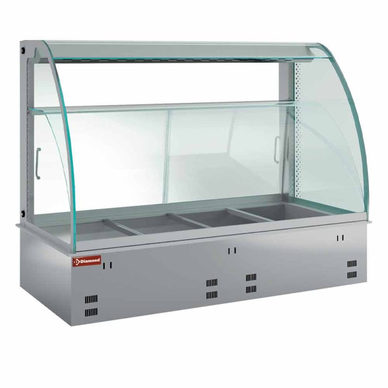 DIAMOND - Elément vitrine chauffante humidifiée et ventilée 3x GN 1/1