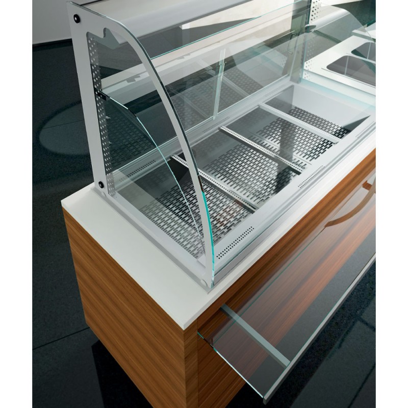 DIAMOND - Elément vitrine chauffante humidifiée et ventilée 3x GN 1/1