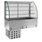 DIAMOND - Elément cuve- vitrine 3 niveaux-ouvert- 4x GN