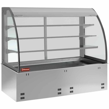 DIAMOND -Elément cuve et vitrine 3 niveaux ferme- 2x GN