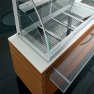 DIAMOND - Elément cuve et vitrine 3 niveaux fermée - 4xGN 1/1