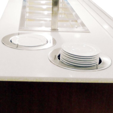 DIAMOND -Elévateur chauffant pour assiettes 40-50 unités