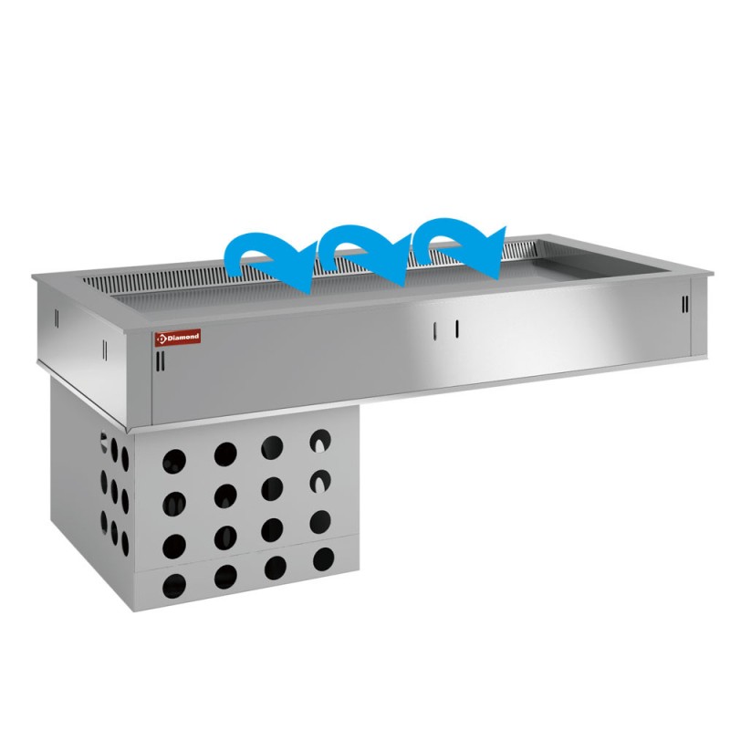 DIAMOND - Elément top réfrigéré - ventilé - 2x GN 1/1