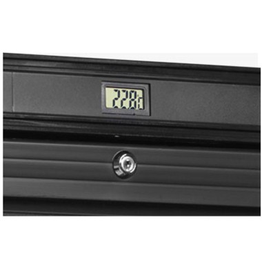 DIAMOND - Vitrine ventilée t° positive-noire-380 litres