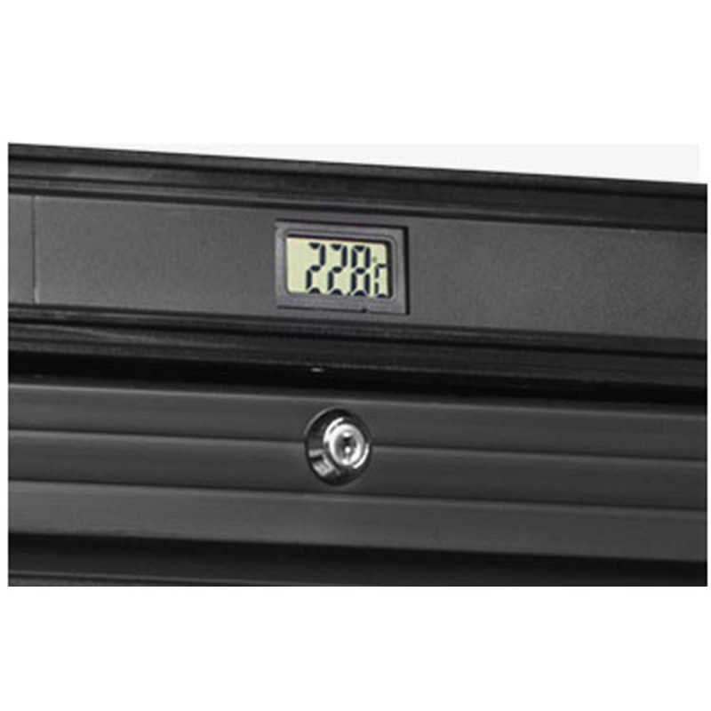 DIAMOND - Vitrine ventilée t° positive-noire-380 litres