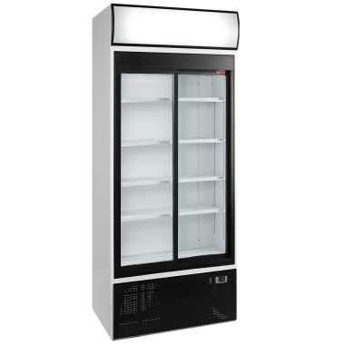 DIAMOND - Vitrine t° positive ventilée 760 litres 2 portes