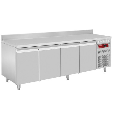 DIAMOND - Table frigorifique murale ventilée 4 portes GN 1/1