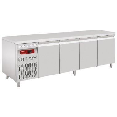 DIAMOND - Table frigorifique murale ventilée 4 portesGN 1/1