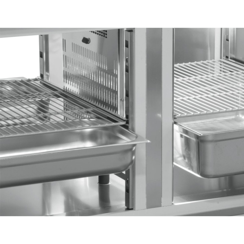 DIAMOND - Table frigorifique ventilée-6 portes GN 2/1-548l.