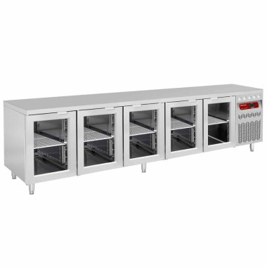 DIAMOND - Table frigorifique ventilée vitrée GN 1/1-700 litres