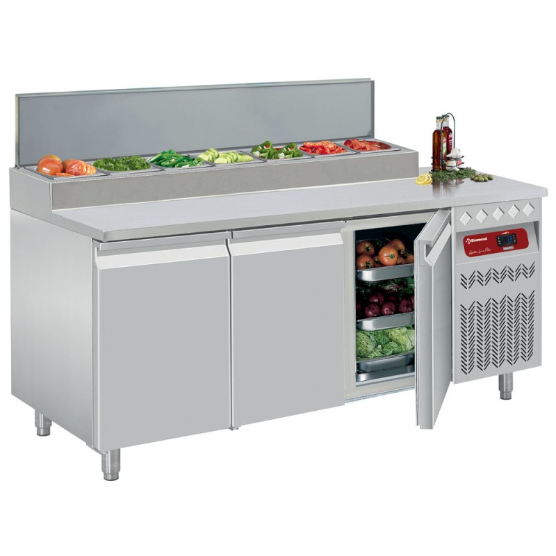 DIAMOND - Table frigorifique ventilée 3 portes GN1/1-405 litres