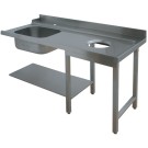 DIAMOND - Table d'entrée pour prélavage -droite