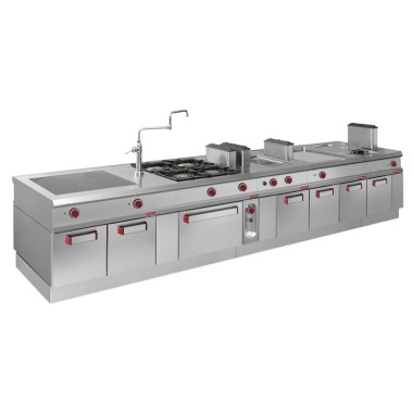 DIAMOND - Friteuse électrique 1 cuve 18 litres sur armoire