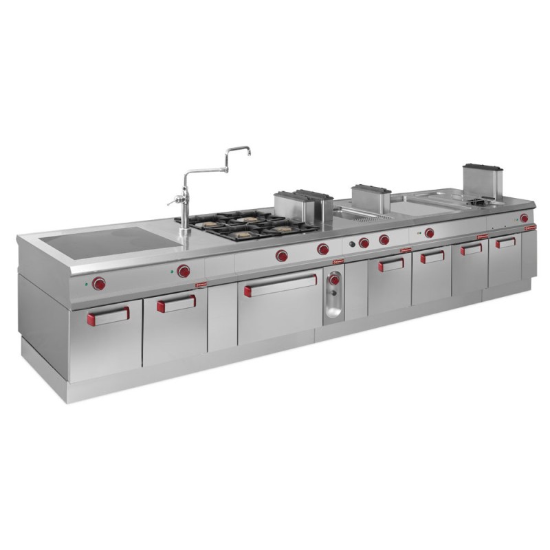 DIAMOND - Friteuse électrique 1 cuve 18 litres sur armoire