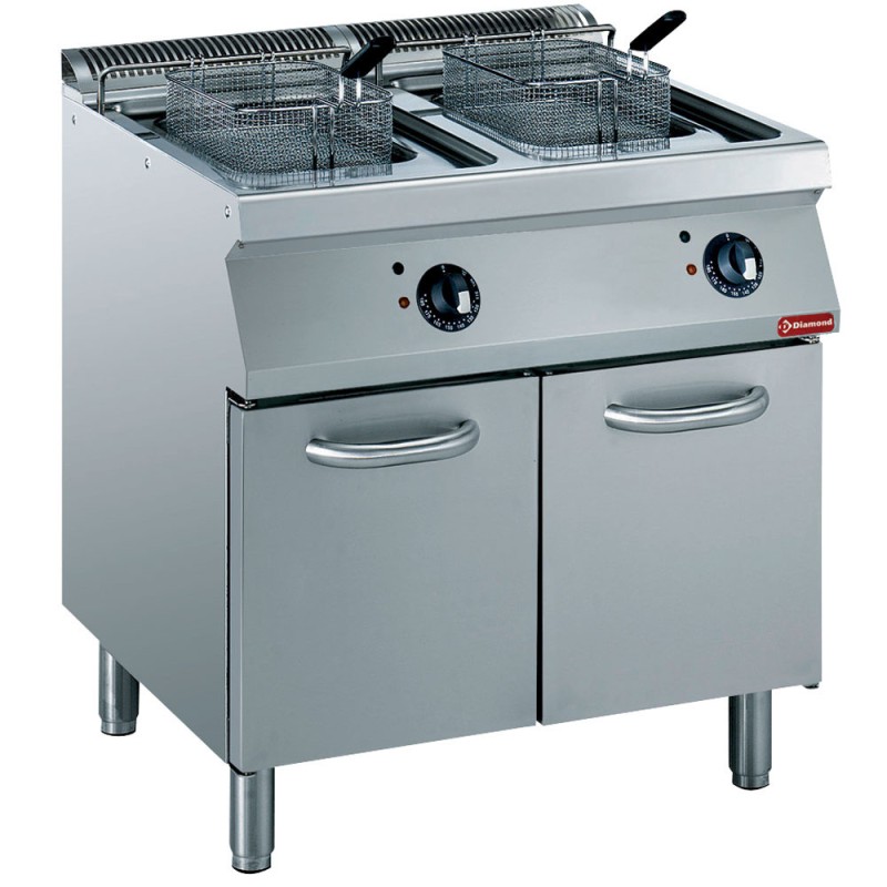 DIAMOND - Friteuse électrique - 2x 15 litres