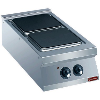 DIAMOND - Cuisinière 2 plaques électriques -top-