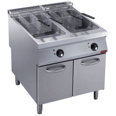 DIAMOND - Friteuse électrique 2 cuves y 23 litres- meuble