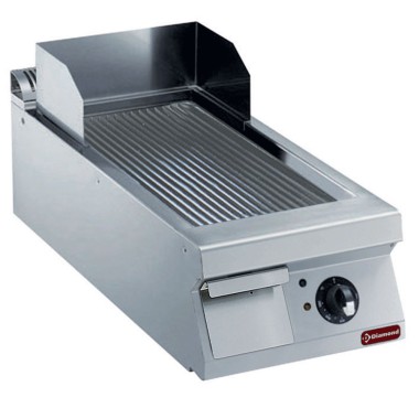 DIAMOND - Plaque de cuisson électrique rainurée 400x900x250/320