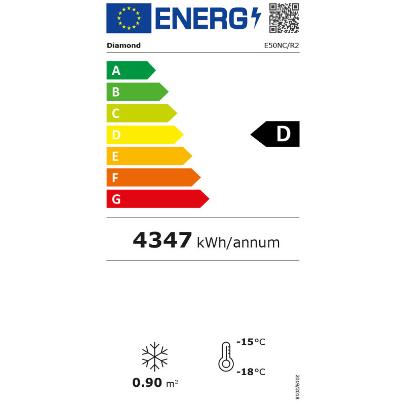 DIAMOND -Vitrine t° négative- statique/ventilée-500 litres