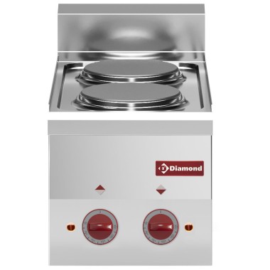 DIAMOND - Cuisinière électrique 2 plaques -top-