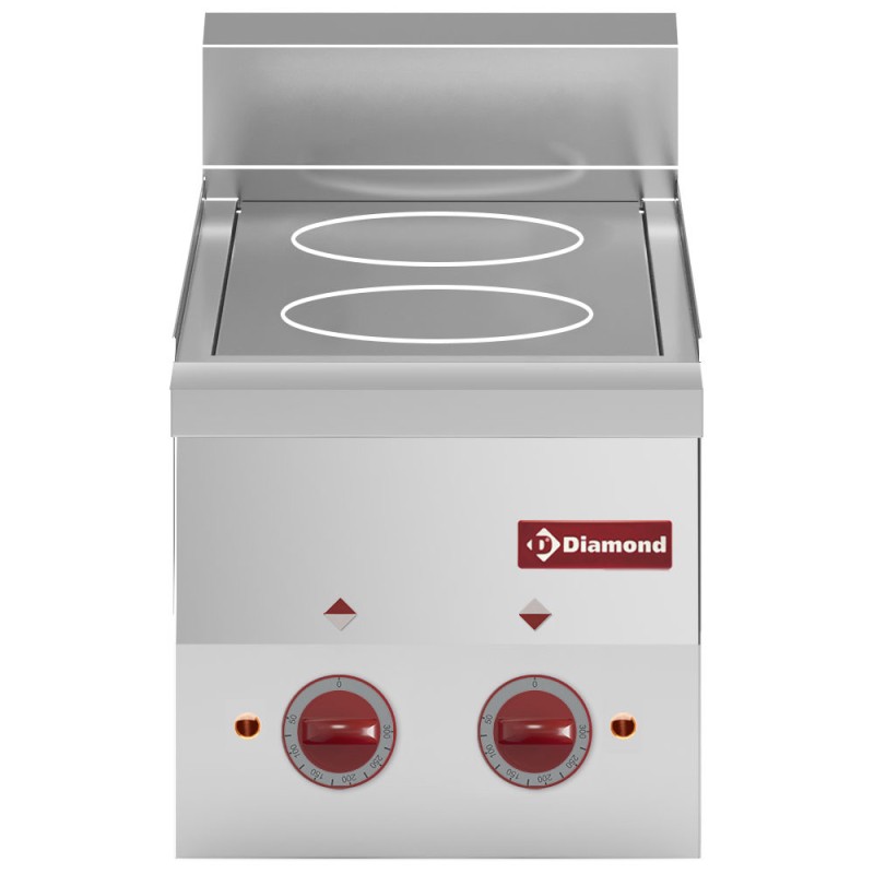 DIAMOND - Cuisinière vitrocéramique 2 plaques -top-