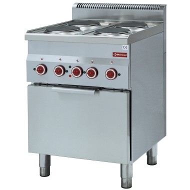DIAMOND - Fourneau électrique 4 plaques-four convection