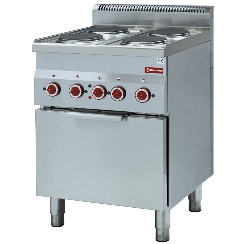 DIAMOND - Fourneau électrique 4 plaques-four convection