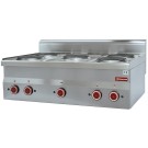 DIAMOND - Cuisinière-électrique 5 plaques -top-