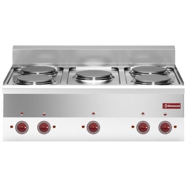 DIAMOND -Cuisinière électrique 5 plaques -top-