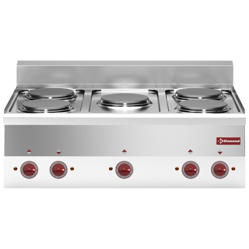 DIAMOND -Cuisinière électrique 5 plaques -top-