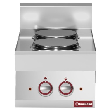 DIAMOND - Cuisinière électrique 2 plaques -top- "alpha 650"
