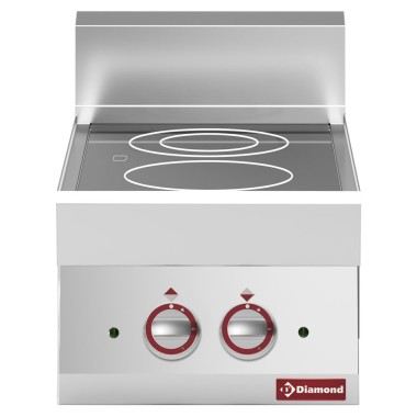 DIAMOND - Cuisinière électrique vitrocéramique 2 foyers