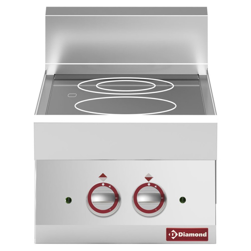 DIAMOND - Cuisinière électrique vitrocéramique 2 foyers